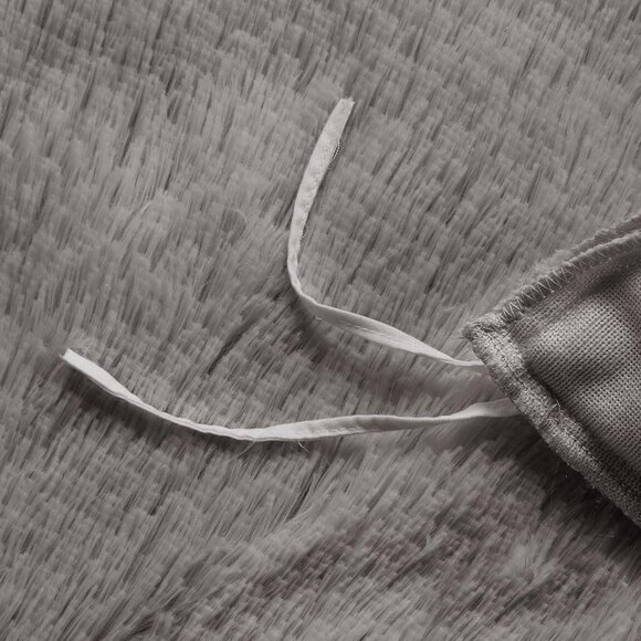 Shaggy Duvet with Quilted Box Design - Picture 6 of 15